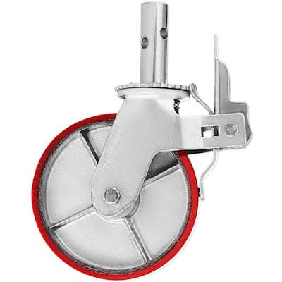 Scaffolding Wheels Set Polyurethane Replacement for Scaffold, Shelves, Workbench - 4-Pack 8" 4400 Lbs