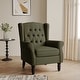 preview thumbnail 32 of 76, Button-Tufted Accent Chair Wingback Armchair - 38"H Green