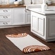 preview thumbnail 10 of 9, Nuloom Dotty Half Sunset Shag Area Rug 2' 6" x 6' - Orange - Rectangle