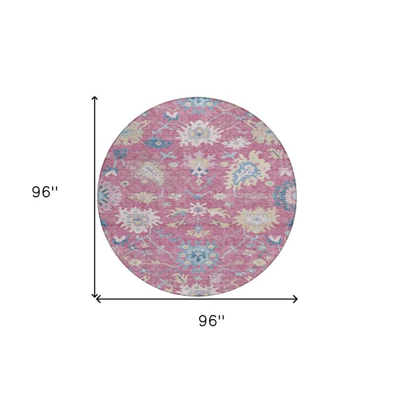 HomeRoots Floral Transitional Rectangle Outdoor Rug