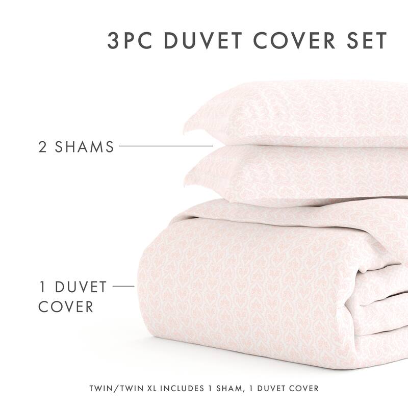 Becky Cameron Classic in Pink 3 Piece Duvet Cover Set
