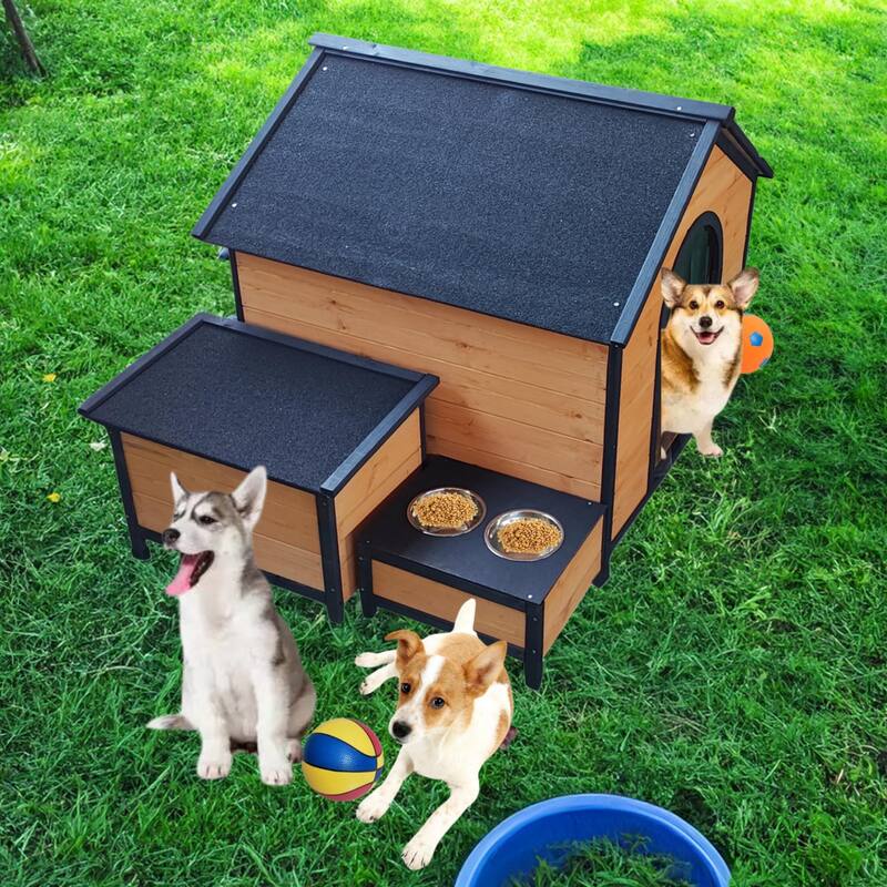 Outdoor & Indoor Unique All-Around Iron Frame Dog Kennel, Wearable and Strong Dog House for Playground