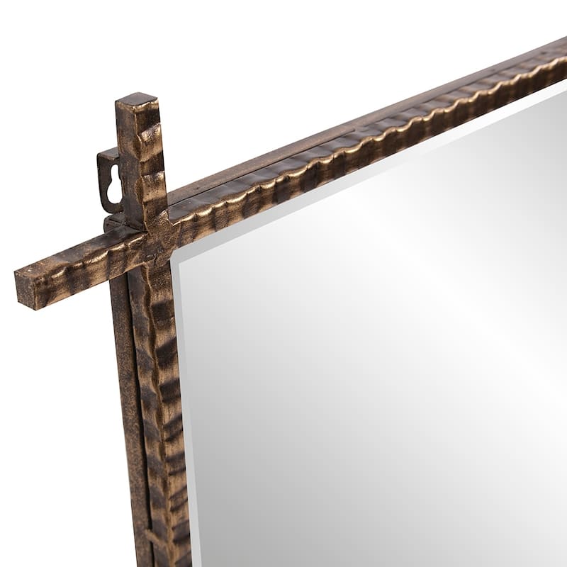 Allan Andrews Allen Andrews Isarno Large Rectangular Decorative Metal Industrial Mirror