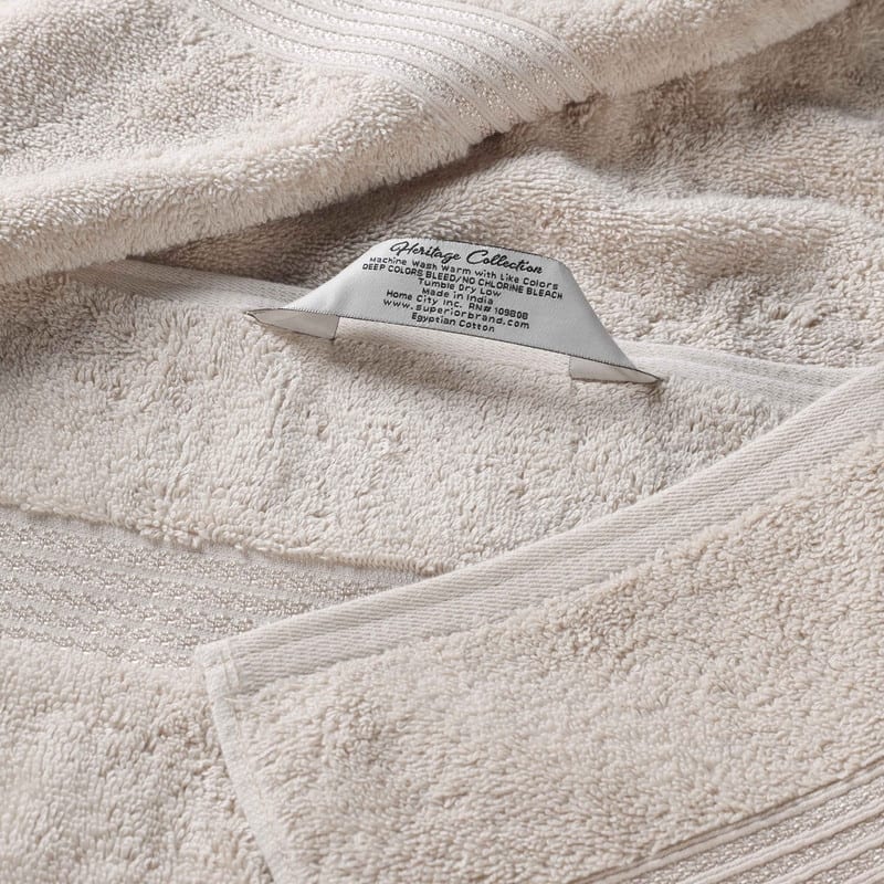 Superior Heritage Egyptian Cotton Absorbent 3-Piece Towel Set
