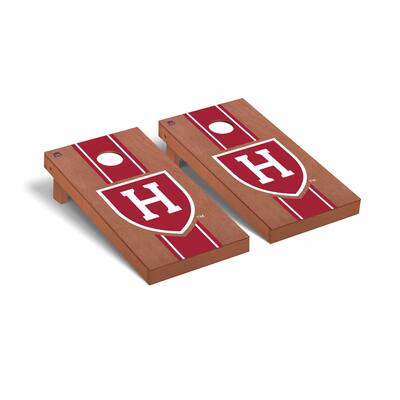 Harvard Crimson Rosewood Cornhole Board Set