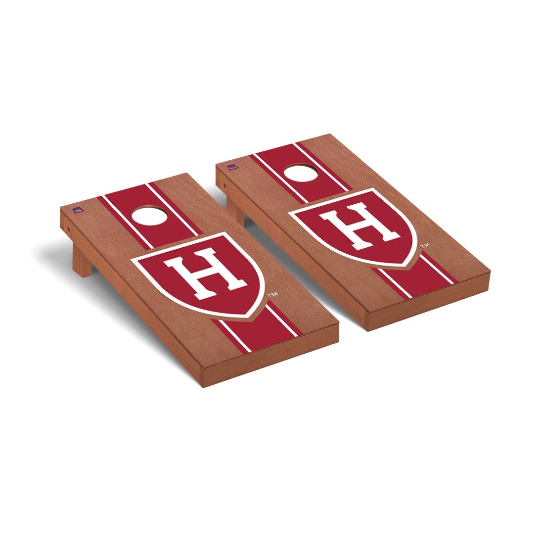 Harvard Crimson Rosewood Cornhole Board Set