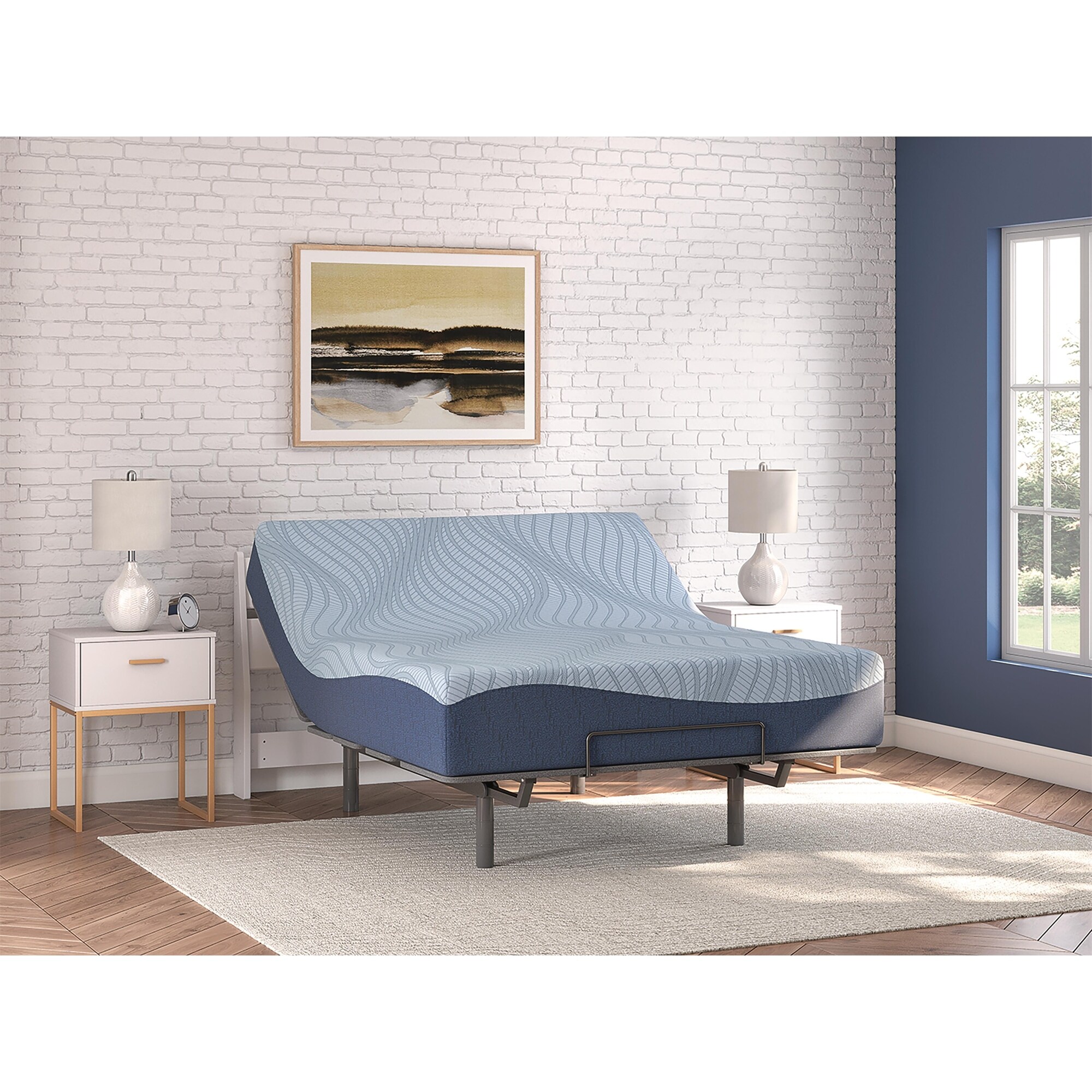 マットレス USA Signature Design by Ashley Peak 2.0 12 Memory Foam Light Blue