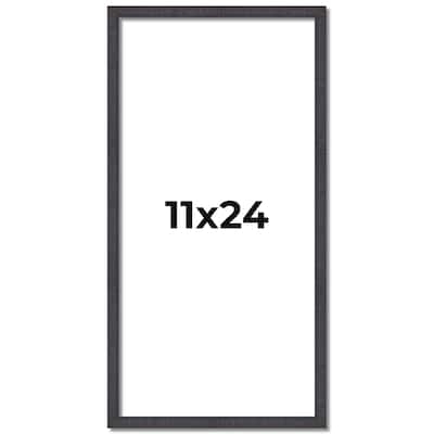 11x24 Frame Brown Solid Wood Picture Frame - Complete Modern Photo