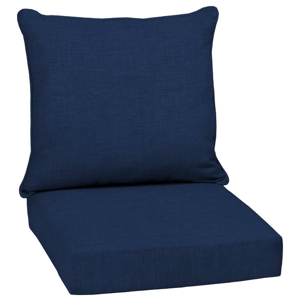 slide 1 of 8, Arden Selections Sapphire Blue Leala Outdoor Deep Seat Cushion Set - 24 W x 24 D in.
