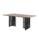 preview thumbnail 1 of 3, Rectangle Dining Table in Antique Oak and Black - Antique Oak & Black Antique Oak & Black