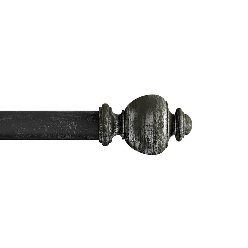 1-Inch Decorative Modern Urn Finial Curtain Rod by Lavish Home