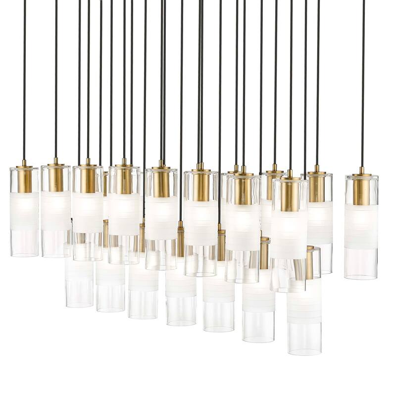 Z-Lite 824P-23L Alton 23 Light 54" Wide Linear Chandelier - Modern Gold