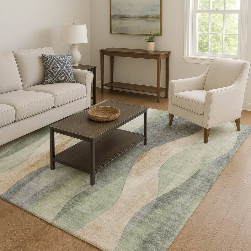 Premium Washable Super Soft Modern Stripe Mayfield Rug