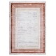 preview thumbnail 1 of 8, LOOM & LUXE Collection Brown/Ivory/Bordered Non-Shedding Area Rug 120" D x 93" W x 0.35" H