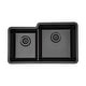 preview thumbnail 2 of 12, Lexicon Platinum Quartz 40/60 Double Bowl Kitchen Sink