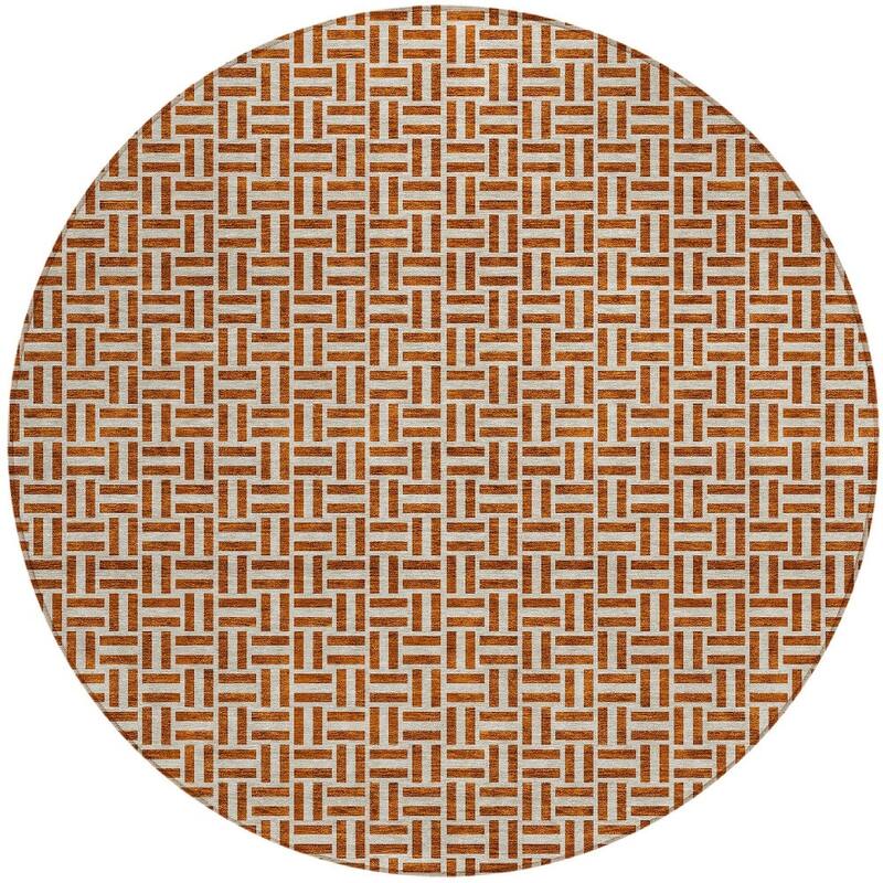 HomeRoots Geometric Transitional Rectangle Outdoor Rug