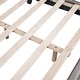 preview thumbnail 22 of 31, Full Upholstered Leather Platform Bed with Rabbit Ornament - Durable Design
