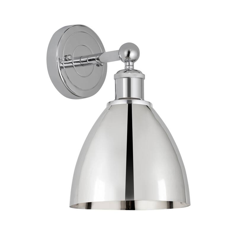 Innovations Lighting Plymouth Dome - 1 Light 8" Sconce - Polished Chrome