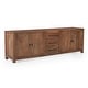 preview thumbnail 1 of 4, Sparrow Solid Wood Media Console - Brown - 76" x 16"