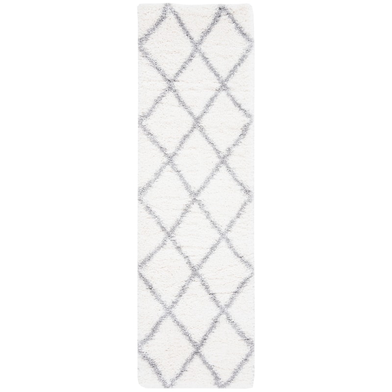 SAFAVIEH Fontana Shag Gurli Trellis 2-inch Thick Rug