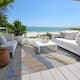 Machine Washable Indoor/ Outdoor Abstract Contemporary Chantille Rug