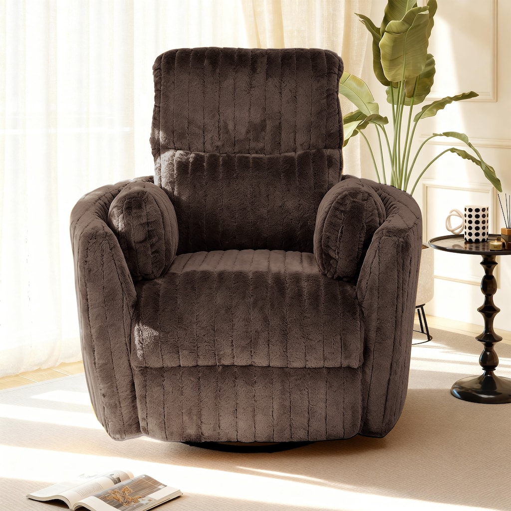 Rossetta Swivel Rocking Glider Power Recliner Chair with 24" Wide Seat & Type-C & USB Ports