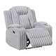 preview thumbnail 25 of 35, Brynda Corduroy 3-Piece Manual Double Reclining Sofa Sets