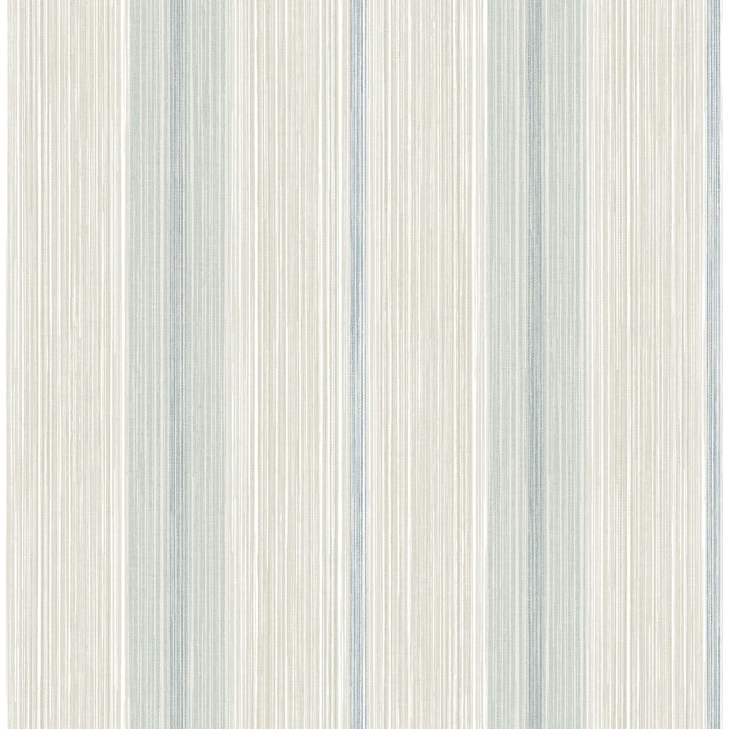 Chris Loves Julia x A-Street Prints Ames Light Blue Linen Stripe Wallpaper