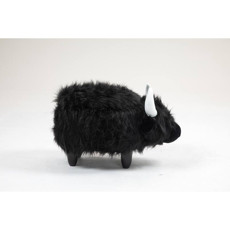 Harry Cow Animal Kids Storage Ottoman Stool