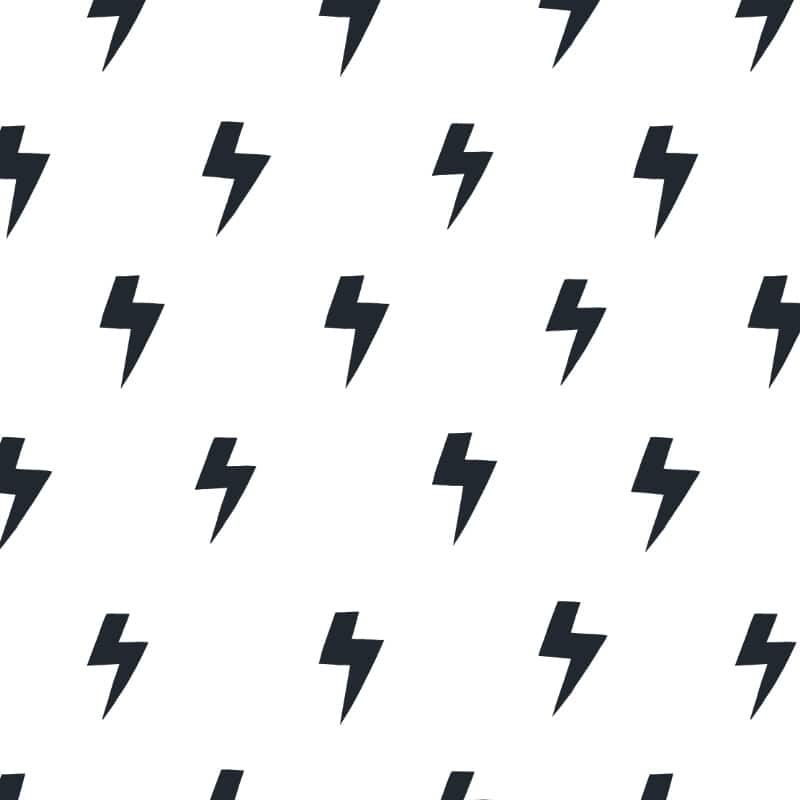 Lightning - Black and White Bolts Removable Peel and Stick Canvas ...