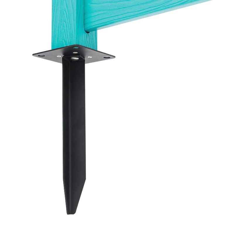 2,4-Panel Courtyard Privacy Fence Without Digging Pits, Easy To Set Up, No Damage To The Ground - 39.3 in. W x 35.6 in. H