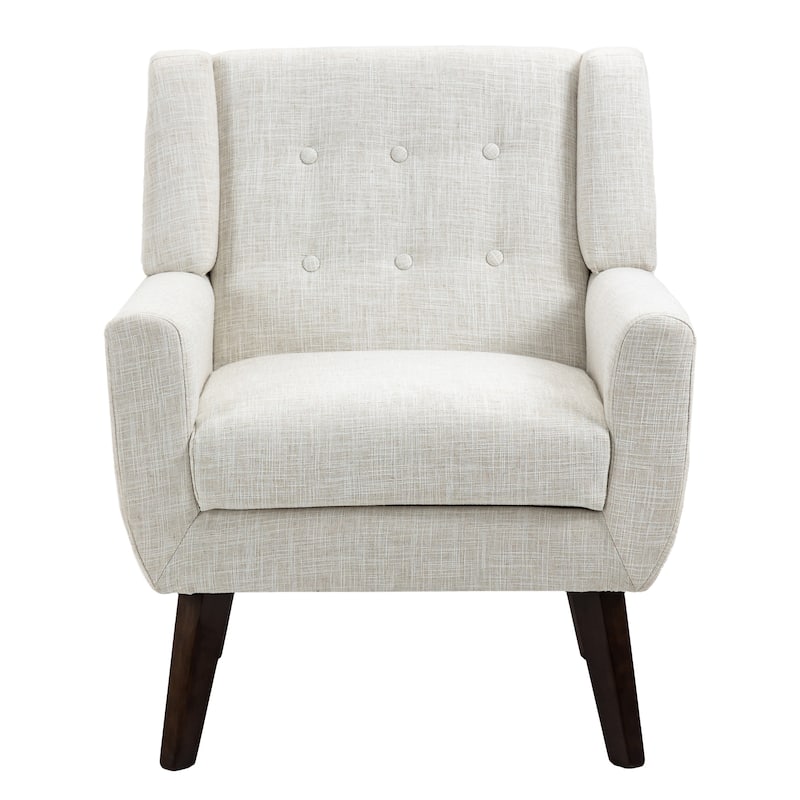 Cotton/ Linen Look Fabric Modern Accent Chair Armchair