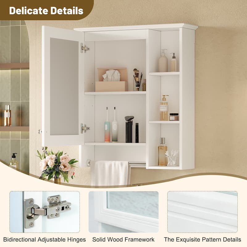 3-in-1 Bathroom Mirror Cabinet