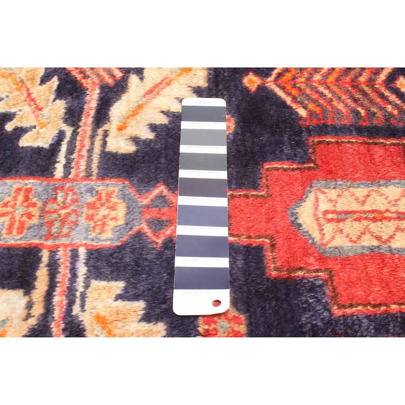 ECARPETGALLERY Hand-knotted Konya Anatolian Navy Wool Rug - 4'6 x 7'5