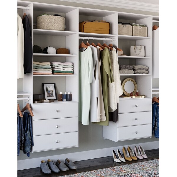 Easy Track 12 Ft. W. Deluxe Laminate Closet Kit - On Sale - Bed