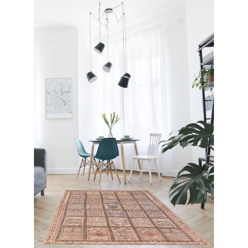 ECARPETGALLERY Hand-knotted Antalya Vintage Brown Wool Rug - 6'3 x 10'6