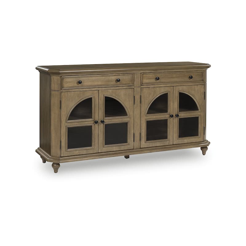 Signature Design by Ashley Barlomore Brown Accent Cabinet - 68" W x 18" D x 36" H
