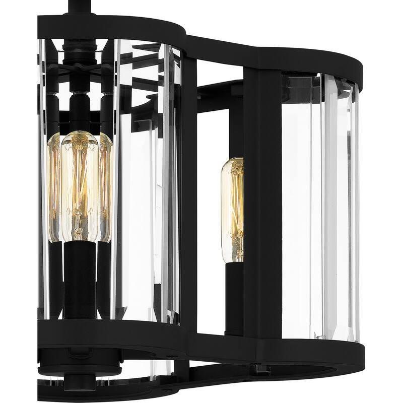 Quoizel Semi-Flush Mount 4-Light Semi-Flush Mount in Matte Black