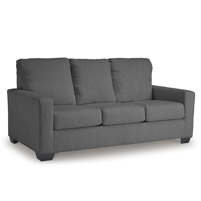 Signature Design by Ashley Rannis Pewter Full Sofa Sleeper - 76"W x 40"D x 39"H