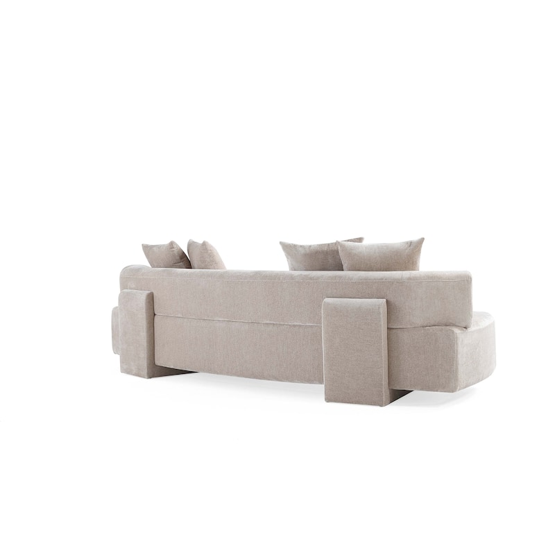 Manhattan Comfort Modern Verandah Chenille 112 Inch XL Sofa