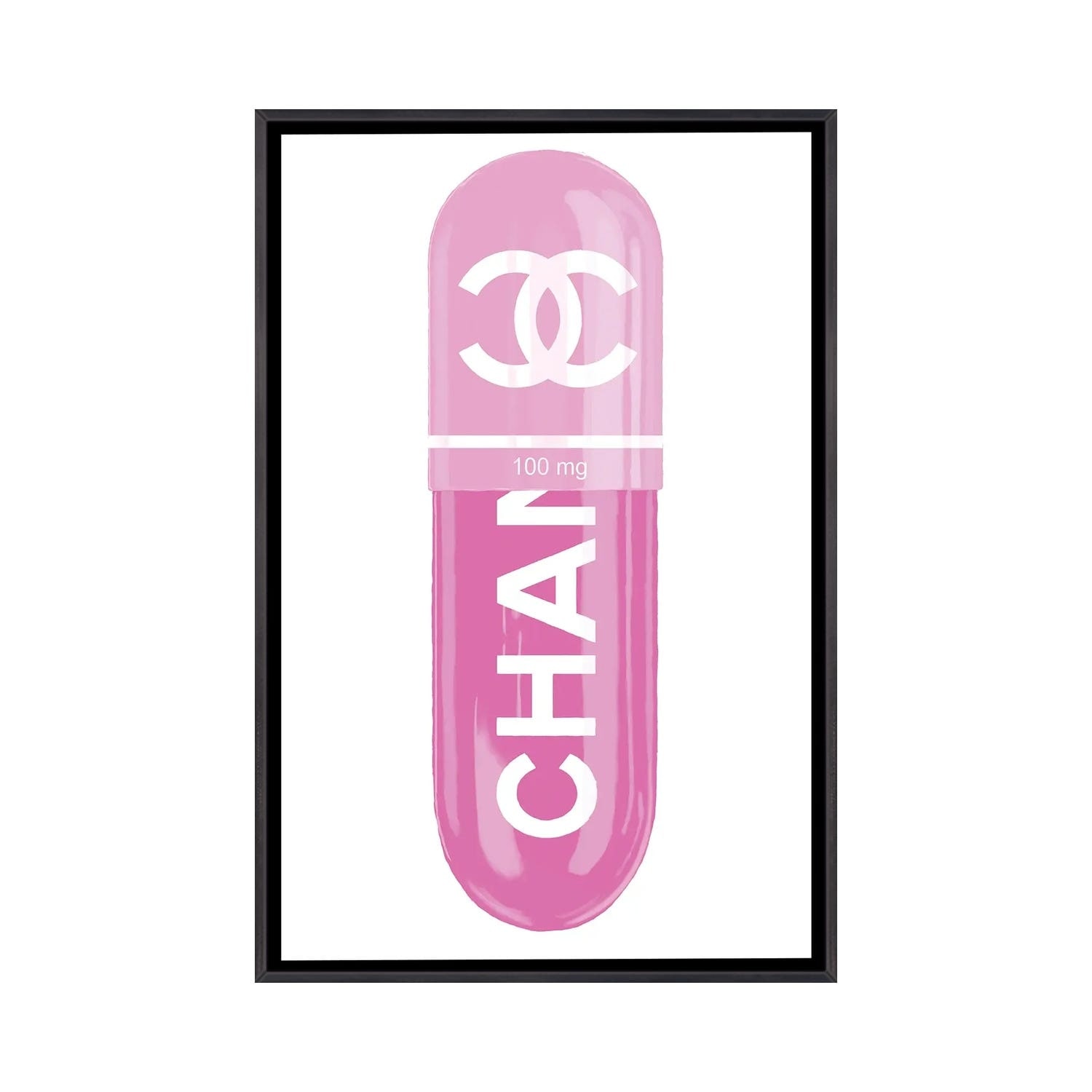 iCanvas Chanel Pink 100MG by Elias Mikael Framed - Bed Bath & Beyond -  37655501
