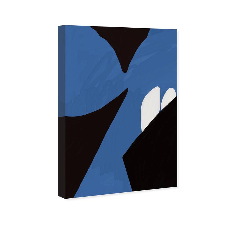 Wynwood Studio Canvas Abstract The Hidden Two Blue and Modern & Contemporary Wall Art Canvas Print