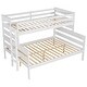 preview thumbnail 14 of 17, Wood Twin XL over Queen Bunk Bed with Ladder