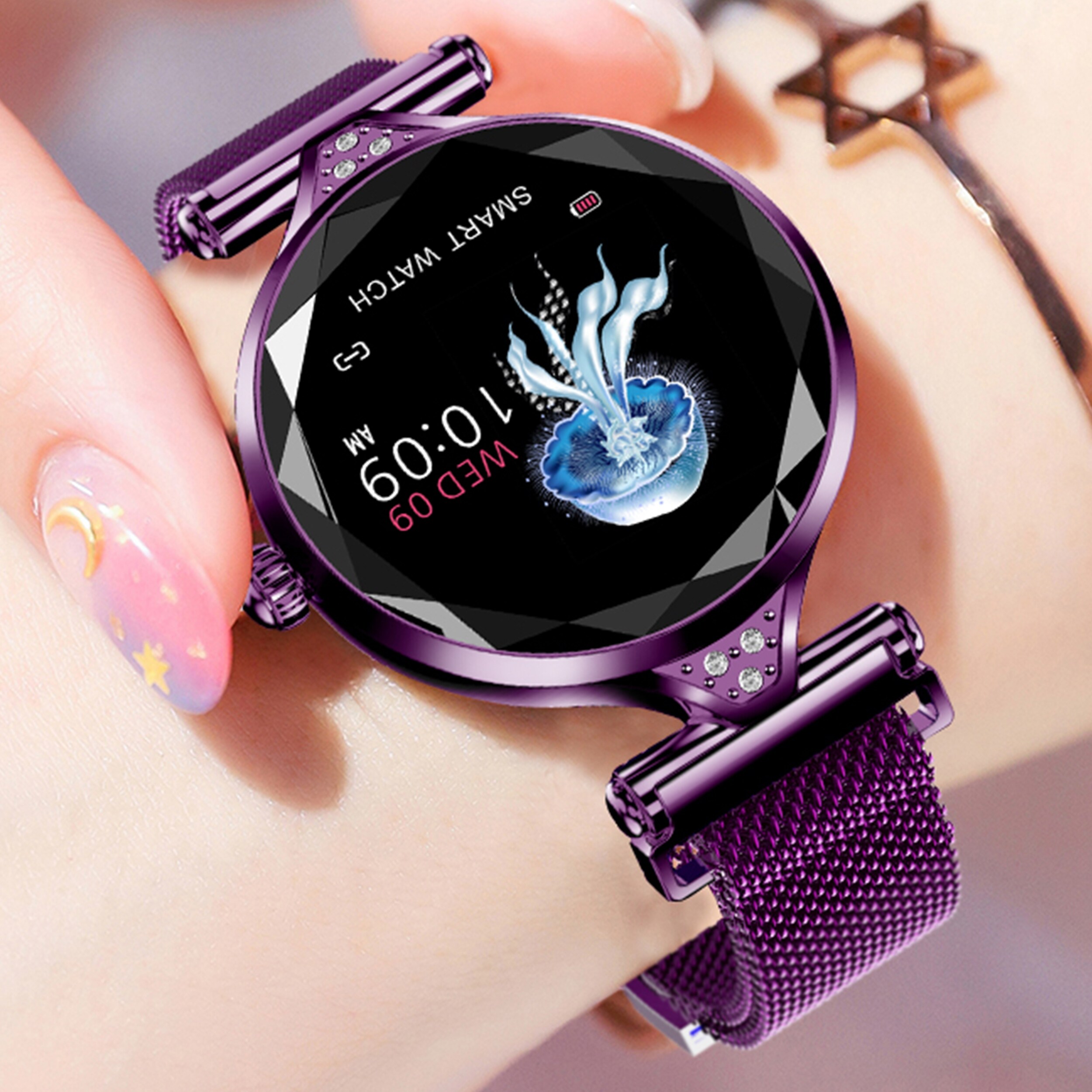 Women Bracelet Ip67 Blood Pressure Heart Rate Monitor Smartband On Sale Overstock 26567224