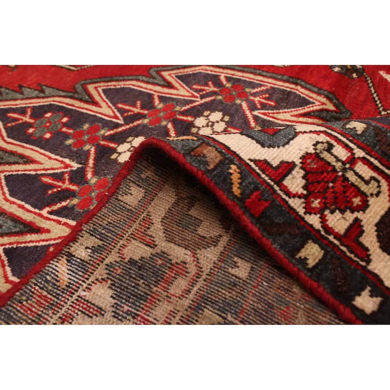 ECARPETGALLERY Hand-knotted Andelz Red Wool Rug - 4'1 x 6'11