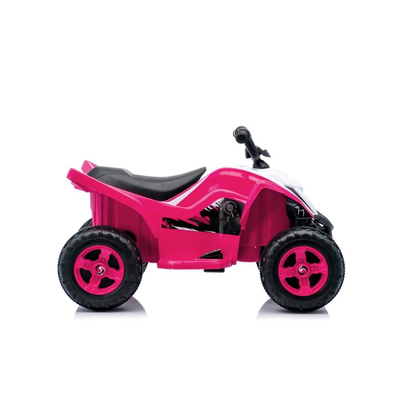 Pink Ride-On Car Electric Vehicle with LED Lights, Toddler Vehicle Battery Powered Electric Car Engineering Car