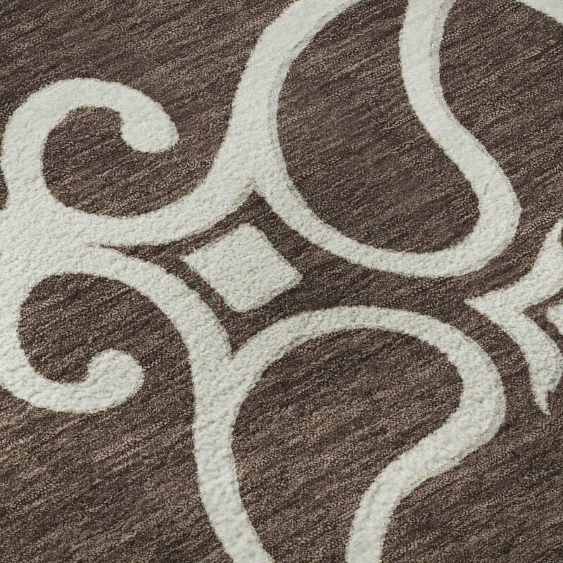 Premium Washable Super Soft Transitional Scroll Mayfield Rug
