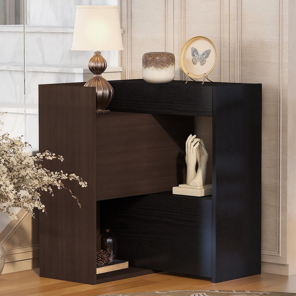 32.5"-58.8"W Multifunctional Storage Cabinet - Buffet Sideboard with Drawer, Corner Cabinet for Living Room, Hallway, Office