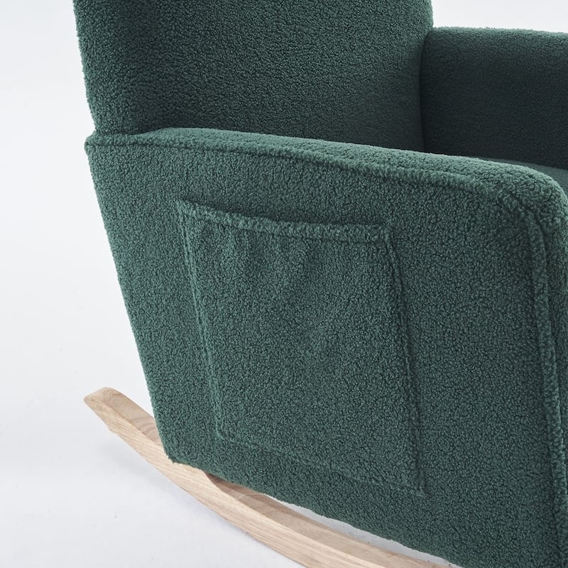 Rocking Chair With Adjustable Footrest