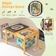 preview thumbnail 4 of 4, 63" Buffet Cabinet Farmhouse Kitchen Sideboard w/ Storage Space